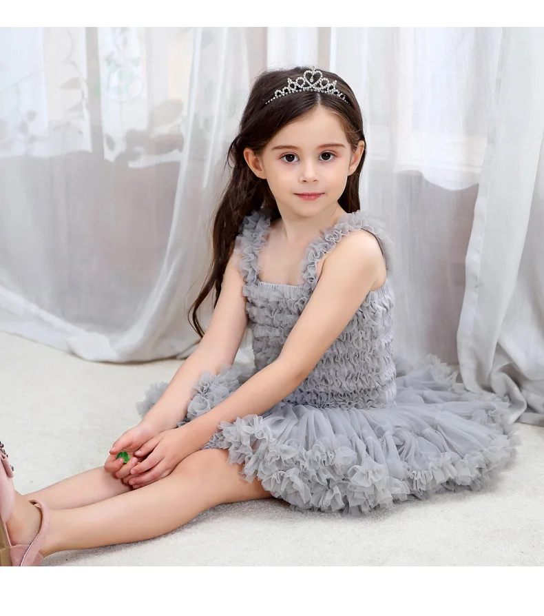 Платья-пачки для маленьких принцесс для маленьких девочек, нарядное платье, экстра-пушистый наряд для дня рождения, детский мяч, платья, Детский костюм