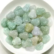 Торговля малая статуя Будды нефритовый Будда Майтрея Бирма Аутентичные натуральный нефритовый кулон Будды