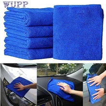 Новое поступление voiture аксессуары авто средства ухода за мотоциклом полотенца для чистки из микрофибры 5 шт. синий мягкий абсорбент мыть ткань