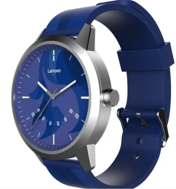 Оригинальные Смарт-часы lenovo 9, 5 АТМ, водонепроницаемые, умные, для выравнивания времени, движения, шаговый датчик, телефонные звонки, напоминание - Цвет: Virgo - blue