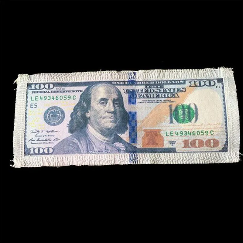 Футболка женская вышитая нашивка $100 доллар странные вещи аппликация панк для
