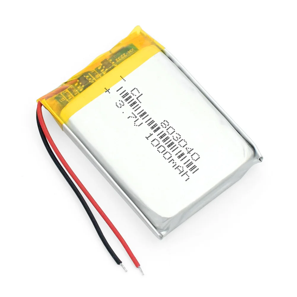 1/2/4 Pcs/lot Tablet PC 3.7V 1000mAh Lipo Lithium Polymer Battery 803040 Rechargeable Battery Pack Cells High Capacity