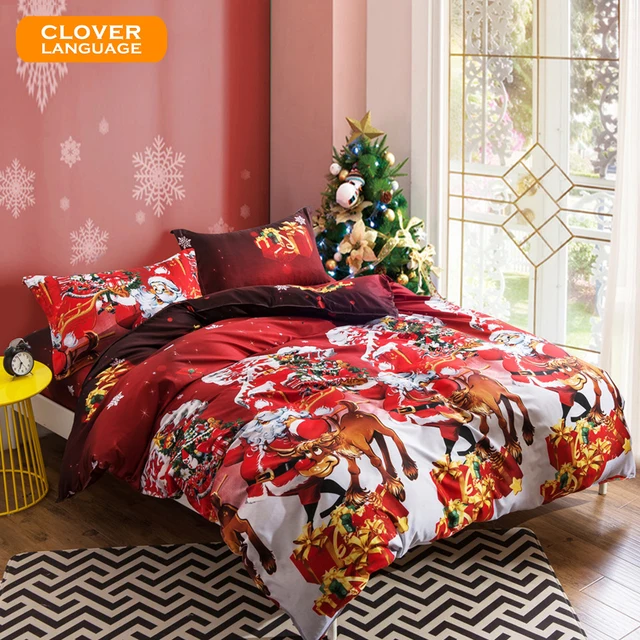 christmas bedding set for adult children holiday gift 4pcs include duvet cover flat - Christmas Bedding Holiday Bedding christmas bedding set for adult children holiday gift 4pcs include duvet cover flat - Christmas Bedding Holiday Bedding