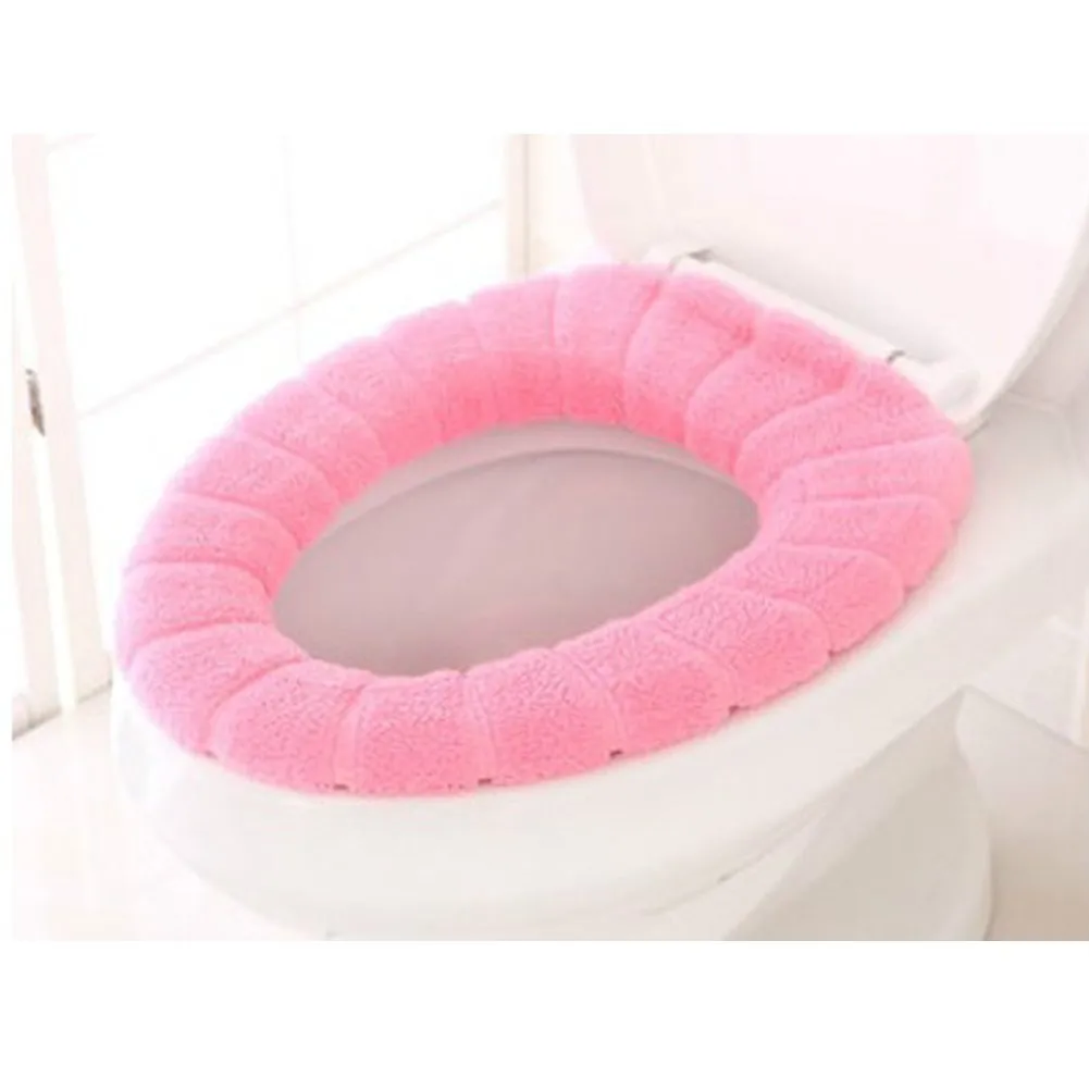1Pcs Soft and Warm Thicken Toilet Seats Covers Stretchable Washable