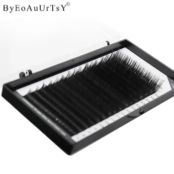 

10 cases/lot All Sizes False Eyelash Extensions 3D Russia Volume Korea Mink Black Material JBCD Curls 0.05/0.07/0.10 Thickness