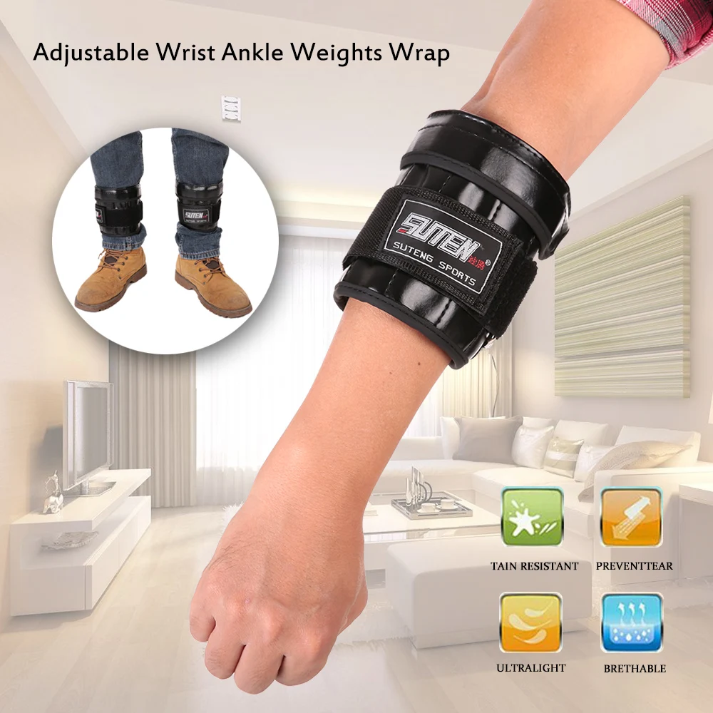 

1 Pair Adjsutable Wrist Wrap Hand Wrist Ankle Weights Wrap Strap Bandage Exercise Boxing Training Fitness Workout Wrist Wrap