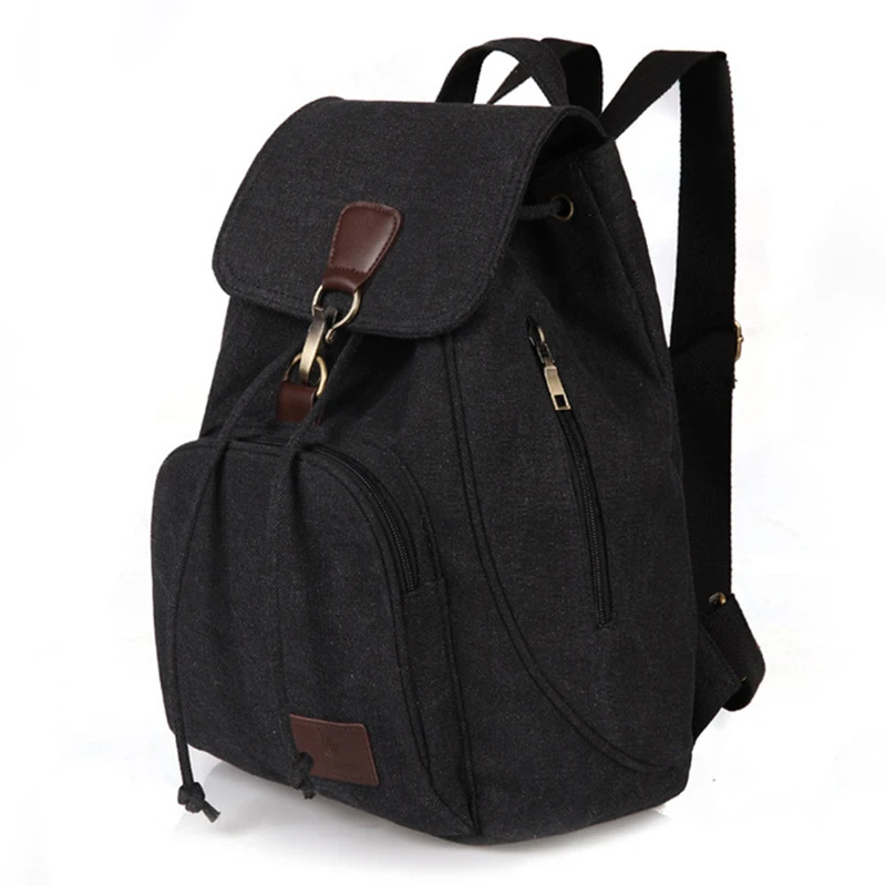  Woman canvas backpacks female vintage bag fashion backpacks for teenage girls retro College student - 32959261082