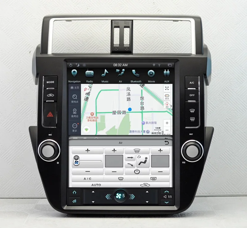 Clearance 12.1" Tesla Vertical Screen Android 6.0 Car Radio DVD GPS Navigation for Toyota Prado 150 2014-2017 Support 3/4G Network 5