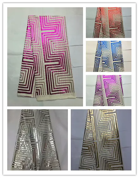 

most beautiful Silk lace Fabric Satin For Dress new arrival African silk velvet fabric good quality for gold FYD03