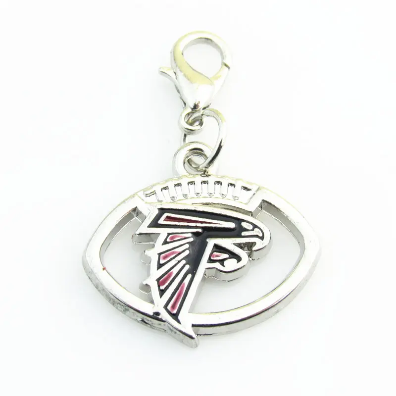 12pcs/lot Fashion Football Sports Atlanta Falcons Dangle Charms With