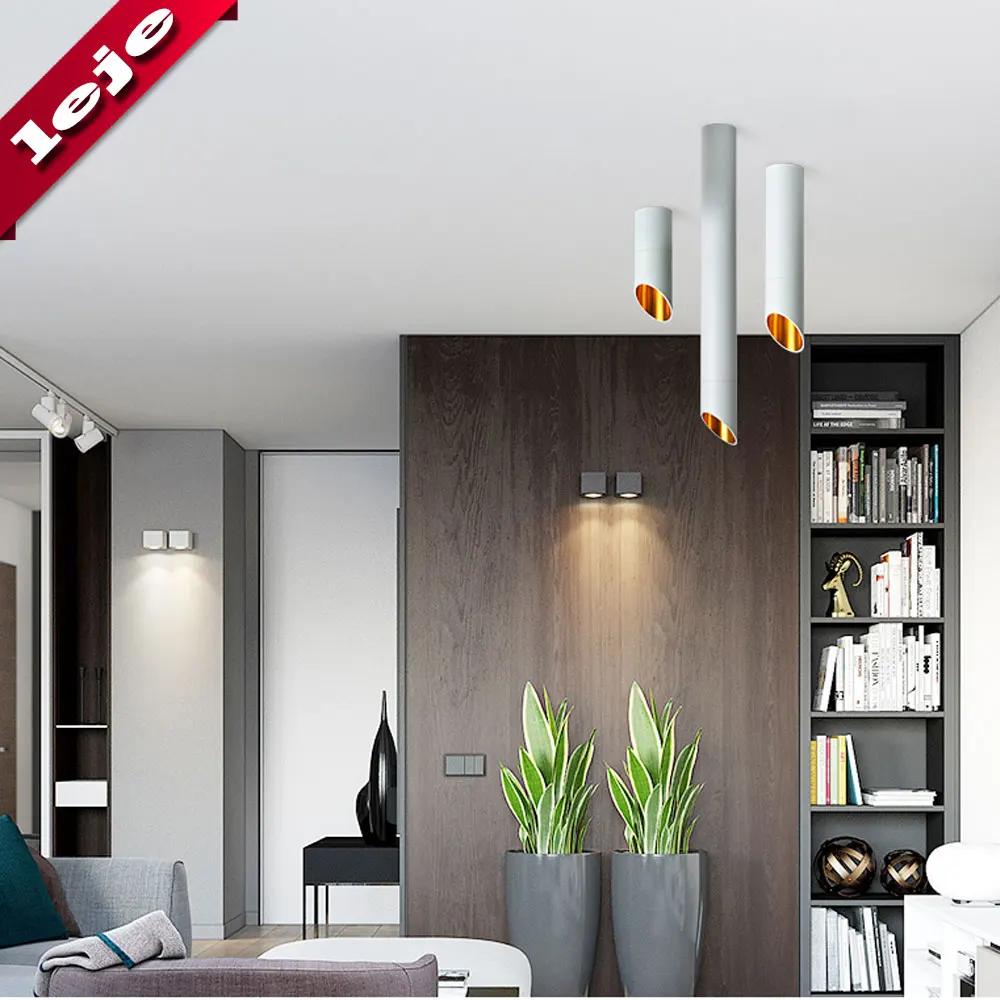  Free bulb 60mm LED Ceiling light Cord lamps GU10 7W Kitchen Company Table Pipe Tube Lamp Dining Roo - 32948025039