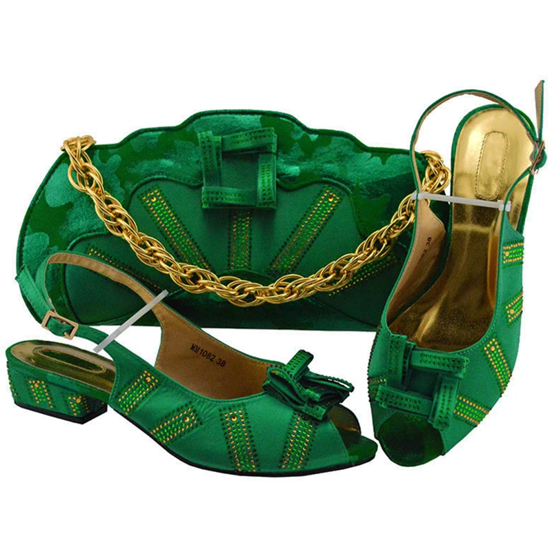 

New Fashion Italian Shoes with Matching Bags for Wedding Italy Nigerian Shoes and Matching Bags Woman Italian Shoes and Bags Set