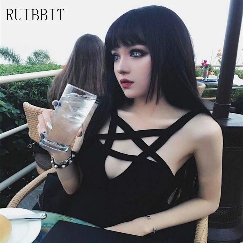 New Arrival Gothic Girls Pentagram Hollow Out Bodysuit Women Sexy Punk Skinny  Black Rompers Jumpsuits Female - Jumpsuits, Playsuits & Bodysuits -  AliExpress