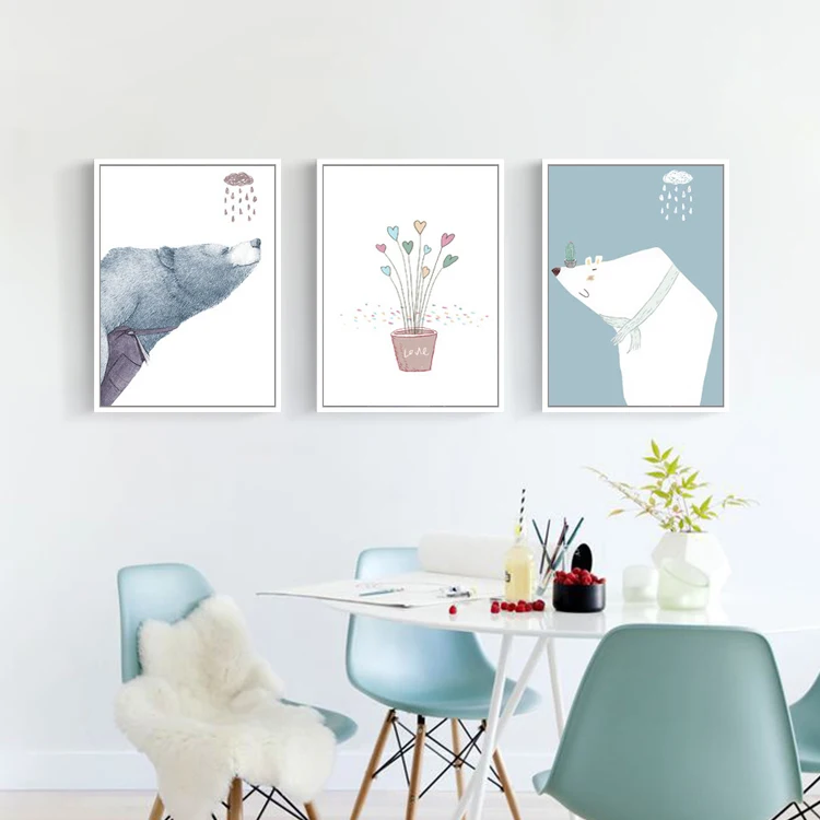  EECAMAI DIY Diamond Painting Full Drill Children's Painting Bear Cartoon Bedroom Simple Modern Diam - 32890313288