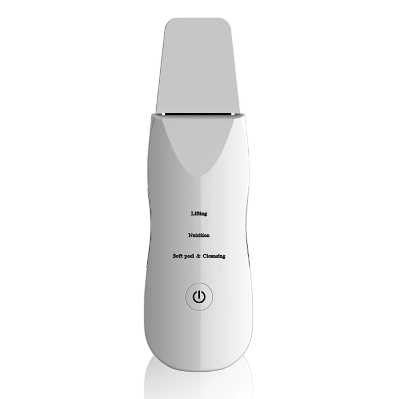 Ultrasonic Skin Scrubber Face Cleanser Blackhead Acne Removal Facial Spa Vibration Massager Ultrasound Peeling Clean Machine ckeyin face neck lifting machine beauty device high frequency vibration massager reduce double chin anti aging wrinkle removal