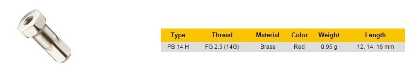 Столб PB14 красный латунный ниппель, 72 шт./лот, Калибр 14 2,0*12 мм 14 мм 16 мм длина, подходит для многих 14 г спиц велосипеда