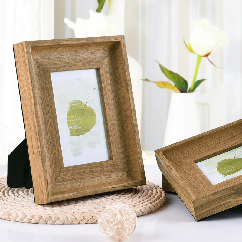 Vintage Style Wooden Photo Frame Eco Friendly Natural Wood Wedding