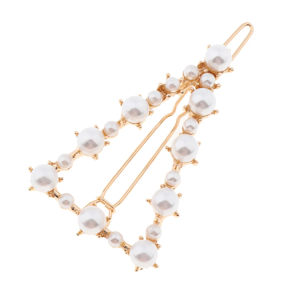 Artificial Pearls Metal Hair Clip Clamp Hairpins Headpiece Hair Accessories - 5 Exquisite Styles to Choose