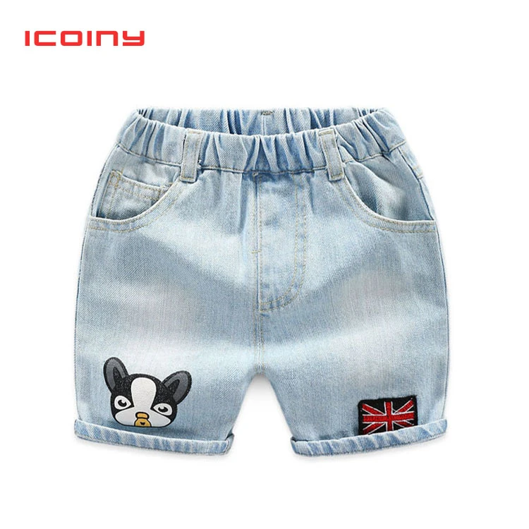 Pantalones cortos para niños 2019, pantalones cortos de verano para niños, pantalones cortos de tela vaquera holgados con cintura elástica para niñas, pantalones medios casuales de dibujos animados|Pantalones| - AliExpress