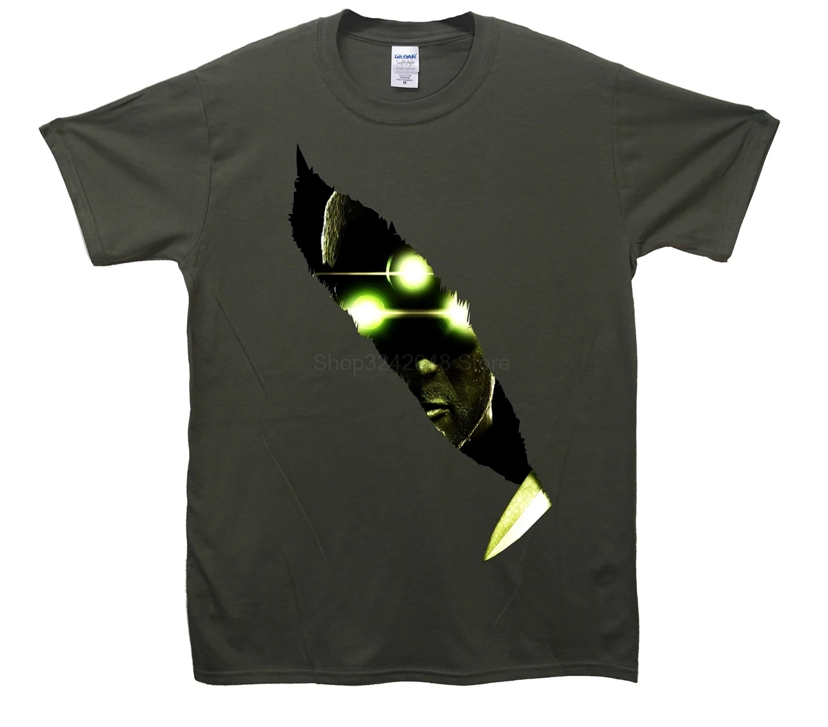 Splinter Cell Tear gamer игровая футболка Летняя мужская с коротким рукавом | Мужская одежда
