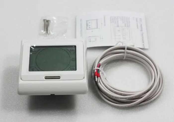 AC220V 16A сенсорный экран программируемый термостат, подогрев пола термостат с внешним NTC термистор датчик