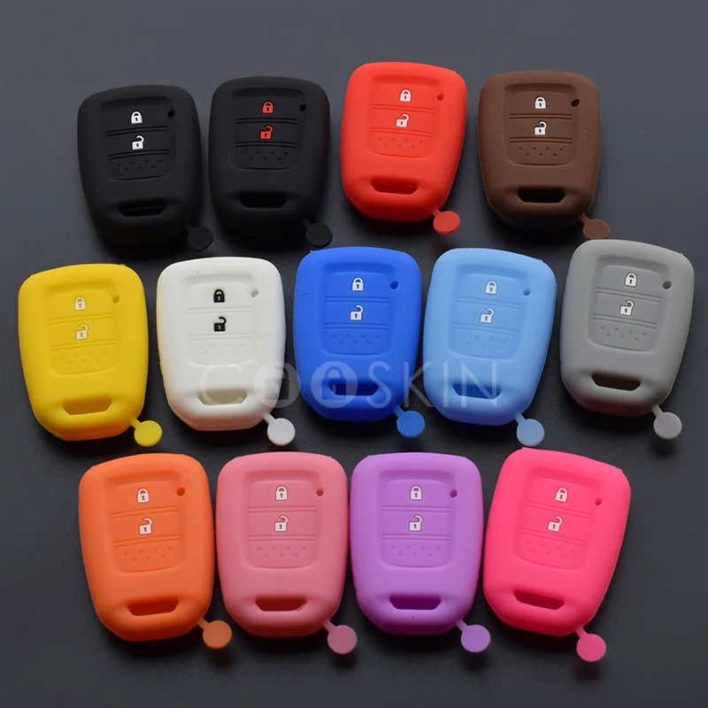 100pcs/lot silicone car key cover case for HONDA Jazz Civic Jade Vezel