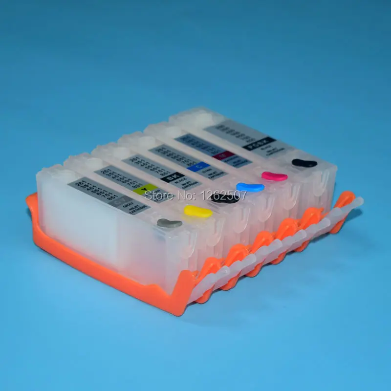 Pgi450 cli451 6Color Refillable ink cartridge With Arc Chips For Canon ...