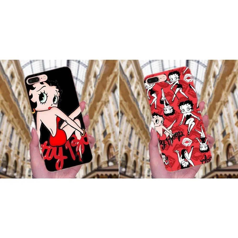 

Betty Boop TPU Capa Cover Case For Huawei P7 Honor 4C 5A 5C 5X 6 6C 6A 6X 7 7X 8 9 V8 V10 Y3II Y5II Y6II G8 Play Lite