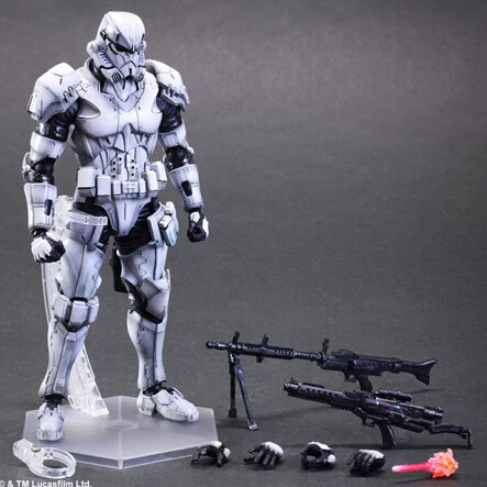 

Anime Character 1pcs star wars removable white Darth Vader action pvc figure toy tall 27cm in box sell.