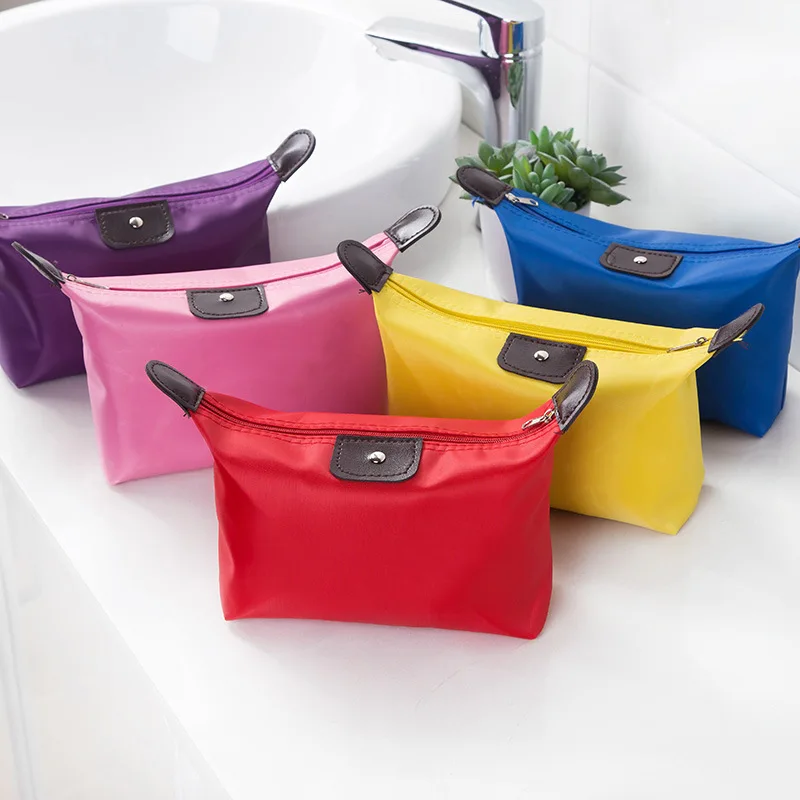 

Women Travel Toiletry 8 Colors Cosmetic Pouch Bag Clutch Handbag Purses Case Cosmetic Bag Makeup Bag Organizer
