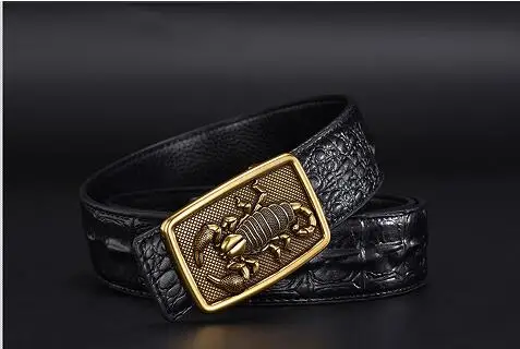 

Men's belts, scorpion buckles, Wolf buckles, five-pointed star buckles, smooth buckles, and high-quality crocodile belts.