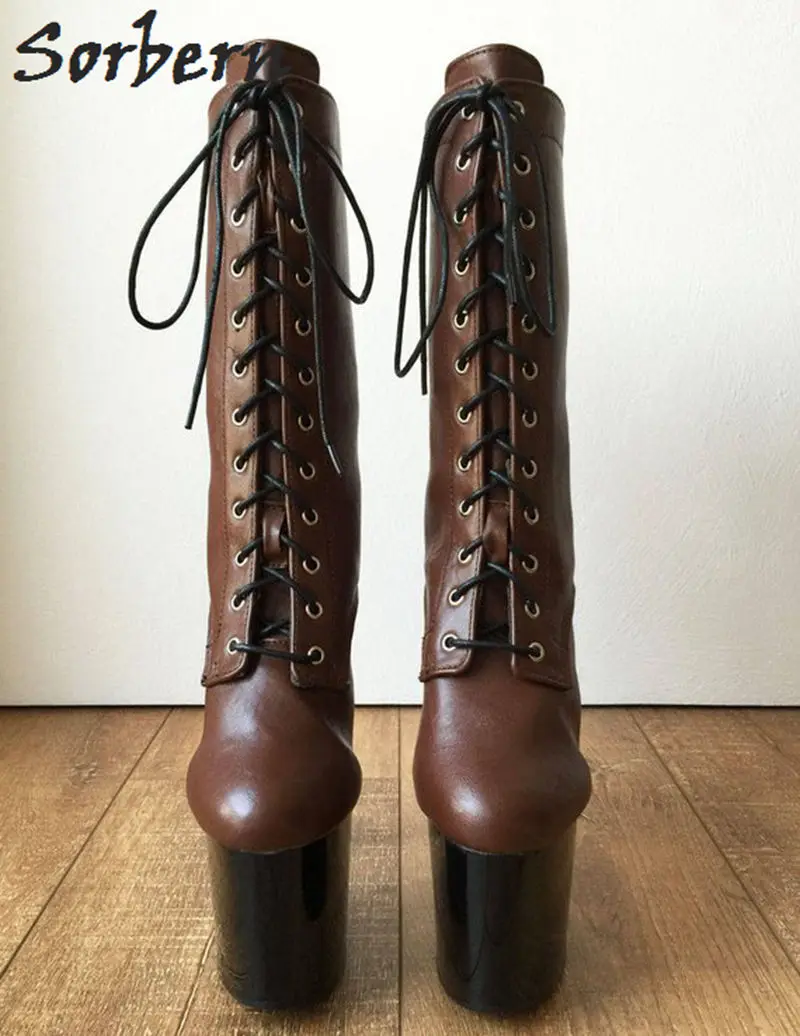 Mediados Arranque Unisex Mujer Señoras Ternero Coffee Sorbern Zapatos De Botas Mate Arte Zapato Piel Cosplay Rendimiento Papel Café UqxwEwz