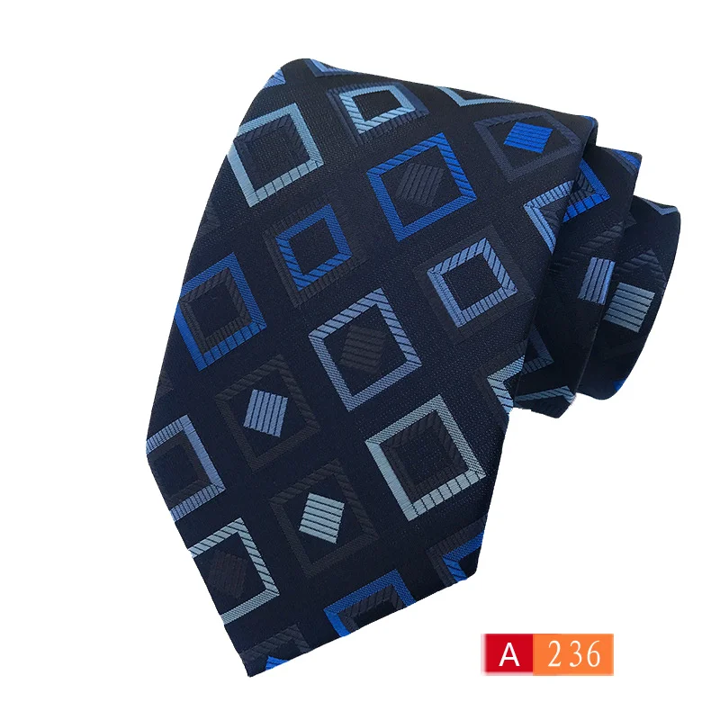 Pajaritas para hombre estampadas шеи галстук Шелковый Мужчины Формальное шелковый галстук Топ 8 см мужские офис плед - Цвет: A236