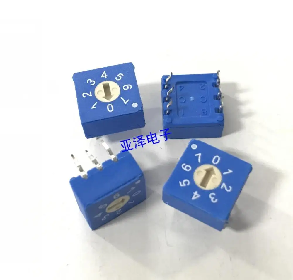

5PCS/LOT ECE 100 capacity ERD108RSZ rotary dial switch, 0-7 switch, 0-8 encoder, 3:3 code