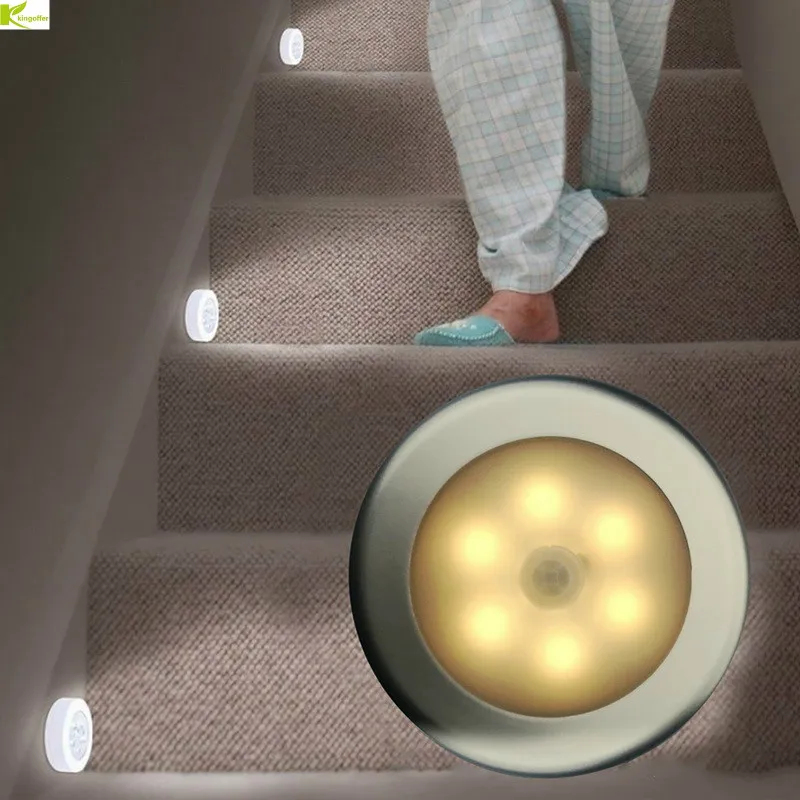 

3/6LEDs Cabinet Light Touch Sensor Light LED Night Light Kitchen Closet Bedroom Cupboard Wireless Corridor Stair Wall Lamps