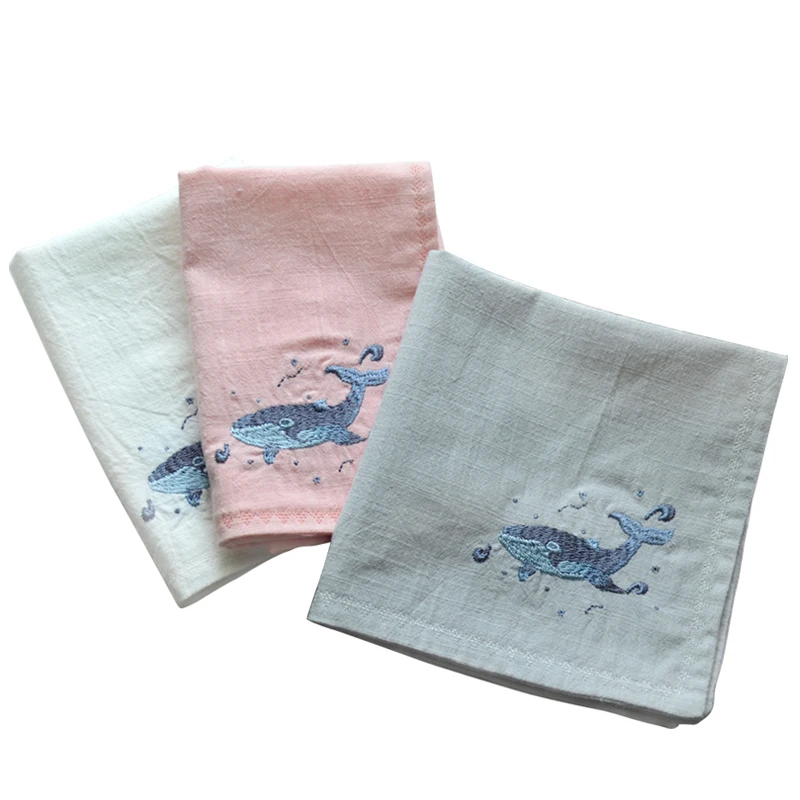 The ocean Embroidery flower pretty woman handkerchief embroidered restoring ancient ways is The lit