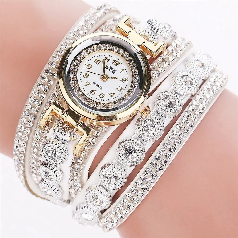 

Trendy Korean Women Watch With Velvet Strap Diamond Ring Quartz Watch Round Dial Quartz Watches Exquisite Workmanship