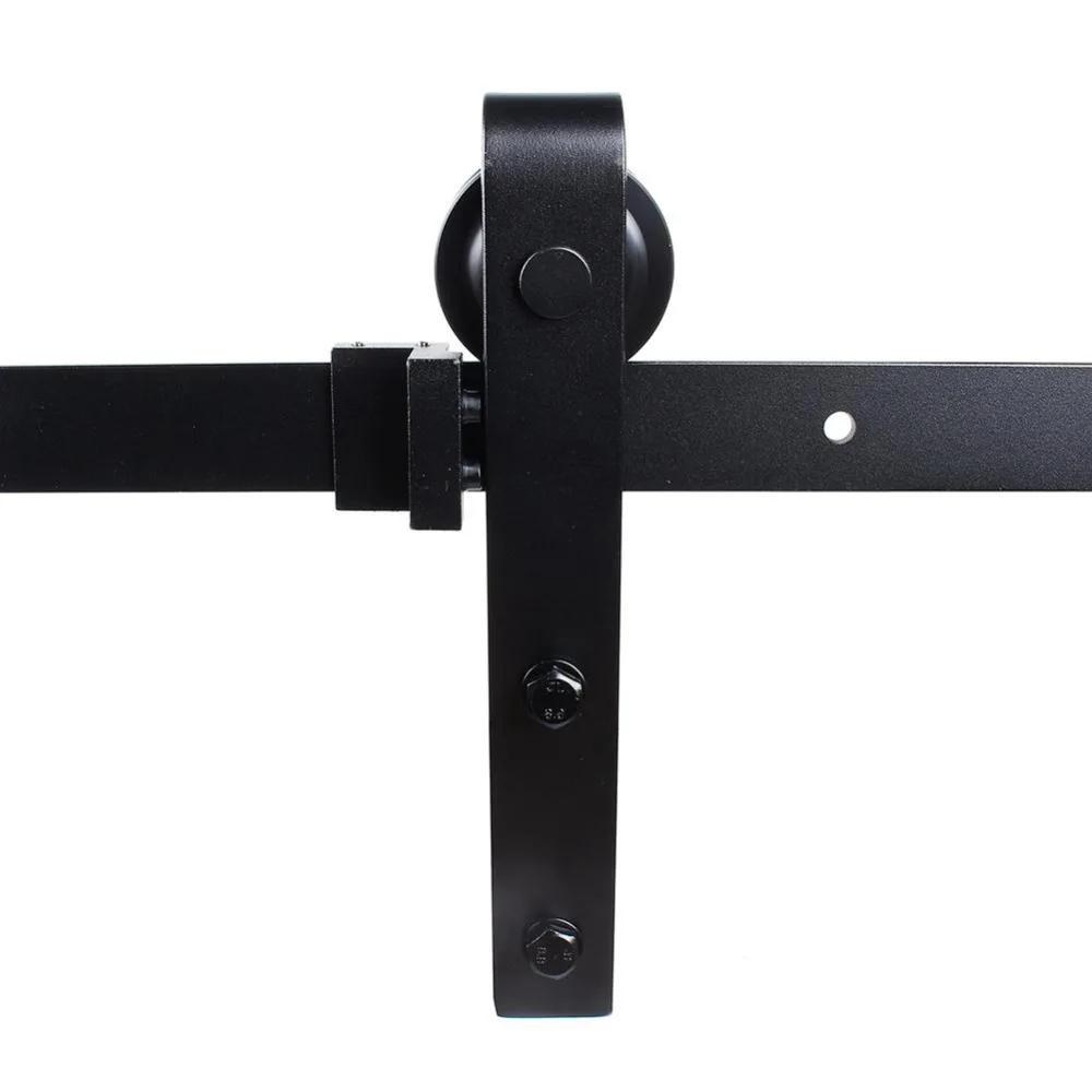 6FT Hanging Rail Steel Slide Rail Antique Track System Hanging Rail