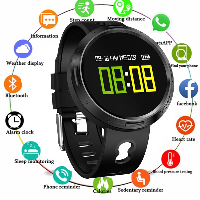 Q8 Смарт часы OLED Цвет Экран Smartwatch Дамская Мода Фитнес трекер монитор сердечного