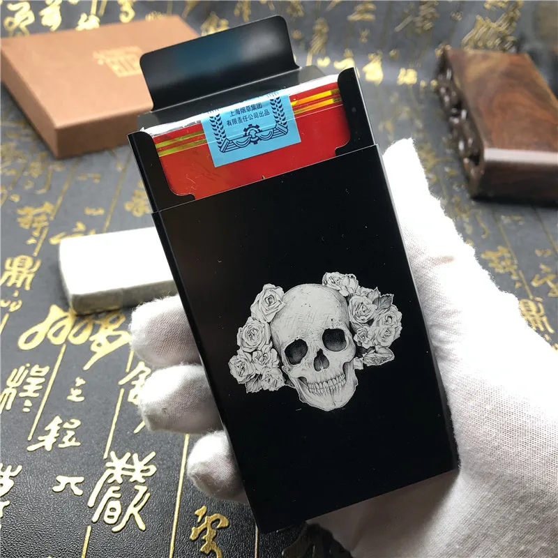 Персонализированный DIY Розовый череп тату сигарета чехол для телефона