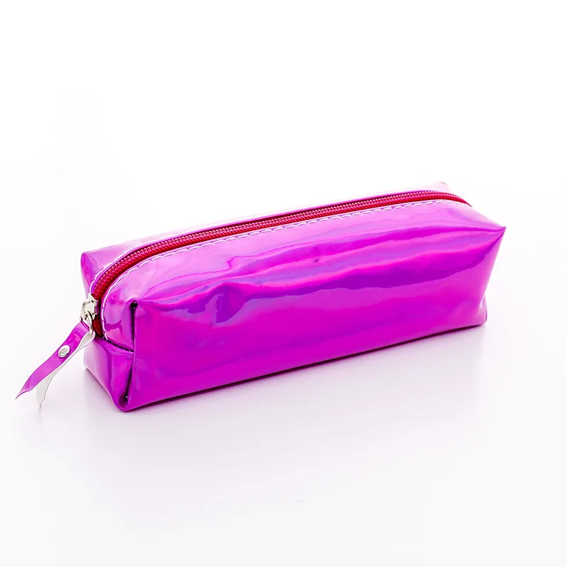 Новые модные мягкие ПУ лазерные карандаши сумки Kawaii розовое золото чехол для карандашей блестящая ручка сумка для канцелярских принадлежностей школьные канцелярские принадлежности - Цвет: E