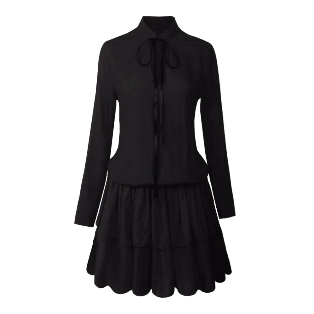 2017 Europe and the United States fashion women's cotton and cotton leaf edge fashion Peng Peng dress special (9)