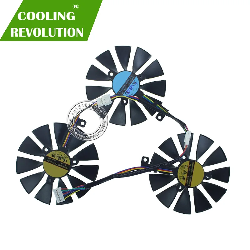 Kopen FDC10U12S9 C DC12V 0.45AMP FDC10H12S9C DC12V 0.35AMP Videokaart Koelventilator 87mm voor ASUS ROG STRIX RTX 2070 O8G GAMING