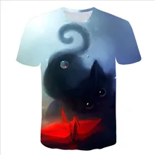 Summer Tops Men/women 3d t-shirt short sleeve digital printing big face blue eyes cat slim t shirt tees cat T Shirt men t shirt Summer Tops Men/women 3d t-shirt short sleeve digital printing big face blue eyes cat slim t shirt tees cat T Shirt men t shirt