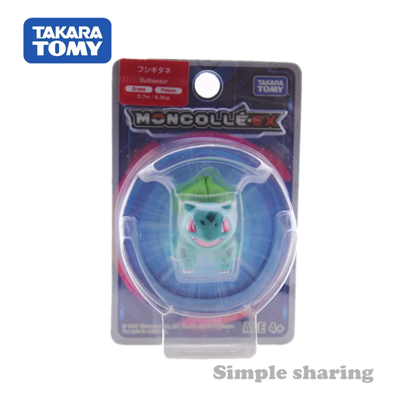 TAKARA TOMY Покемон Бульбазавр коллекционные предметы Аниме Фигурка карманного