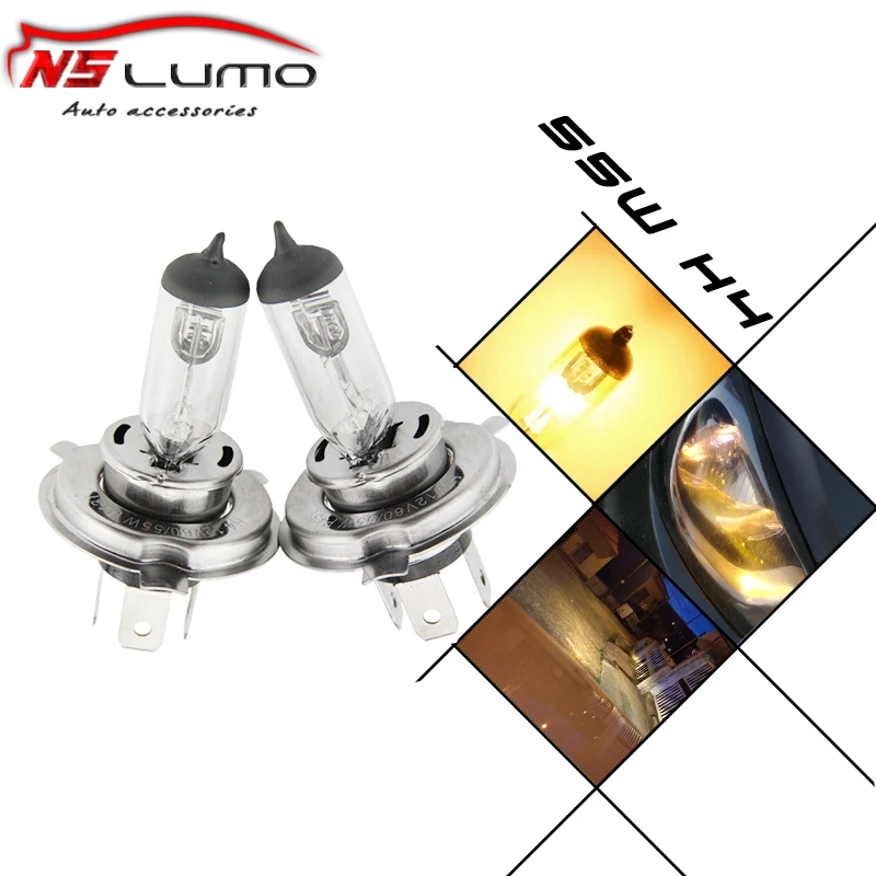 Aliexpress.com : Buy 2Pcs warm yellow H4 Halogen Xenon 60