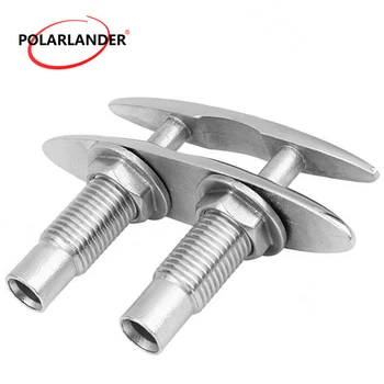 

Push-Pull Bollard Accessories Neat Cleat Marine 125mm 5 inch Double-Deck Mooring Dock Hardware Cable Bolt Stainless Steel