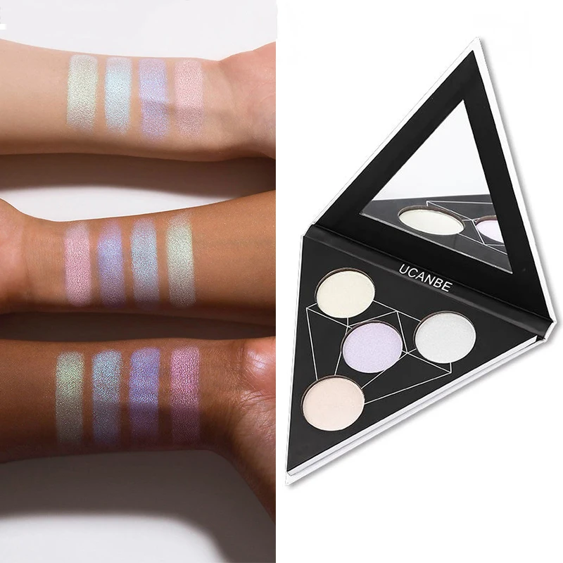 UCANBE Face Duo хромированный призматический хайлайтер 4 цвета дополнительная