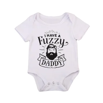

2019 new Fuzzy Toddler Newborn Infant Baby Boys Romper cotton soft Jumpsuit Letter for Kid clothes Children clothing infant