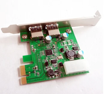 

New USB 3.0 PCI-e PCI Express to 2 Port VLI USB Hub Controller Card Adapter Converter 5Gbps Free Shipping Wholesale
